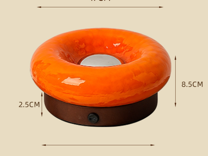 Pink Donut Table Lamp - Rechargeable Touch Control LED
