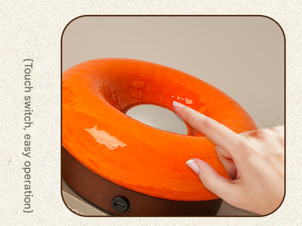 Pink Donut Table Lamp - Rechargeable Touch Control LED