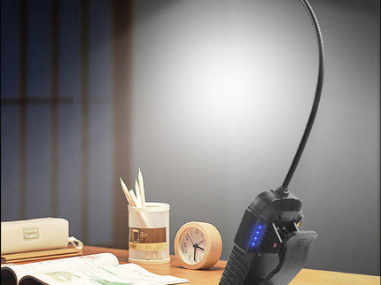 LED Sensor Clip-On Book Light - USB Rechargeable Multifunctional Work Light for Night Fishing and Reading