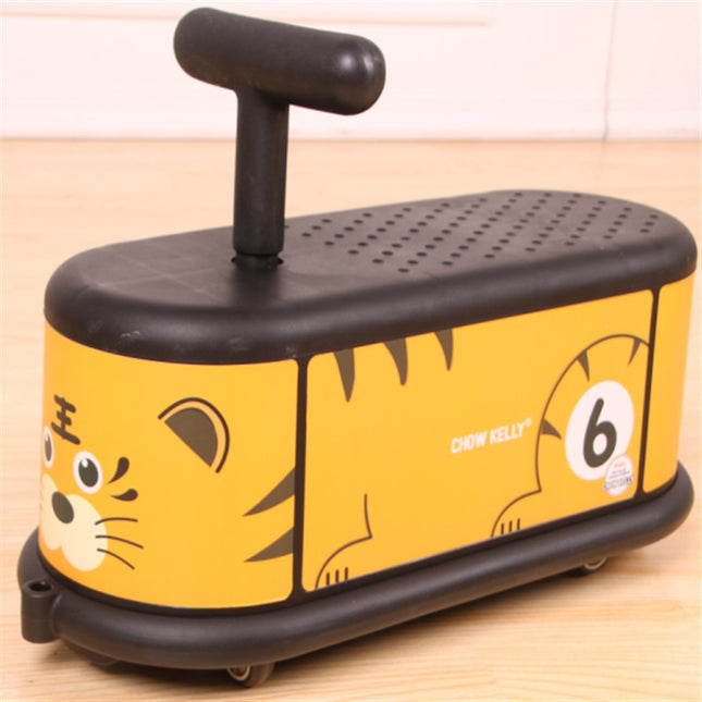Tiger Quiet Ride Twist Car for Toddlers - Fun Wiggle Ride-On Toy