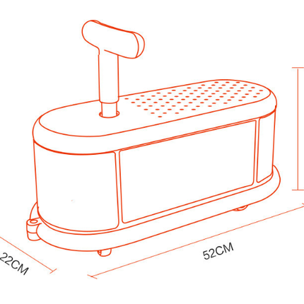 Tiger Quiet Ride Twist Car for Toddlers - Fun Wiggle Ride-On Toy
