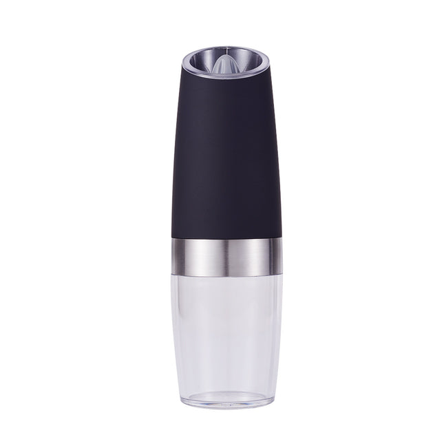 Gravity Electric Salt & Pepper Grinder Set - Adjustable Coarseness, LED Light, Battery Operated(black)