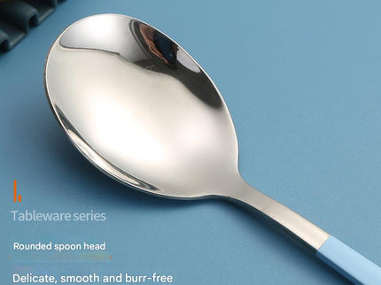 2 - pcs Black Reusable Travel Utensil Set with Case - 304 Stainless Steel Spoon, Fork & Chopsticks