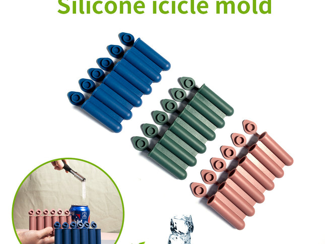 Blue Bottle & Can Friendly Ice Stick Molds - 6-Cup Design, Set of 10
