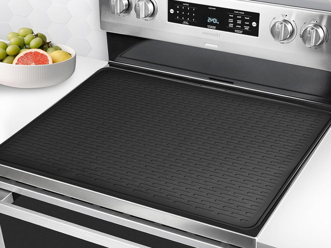 Grey Silicone Countertop Protector and Dish Drying Mat - Dishwasher Safe (71x50cm)