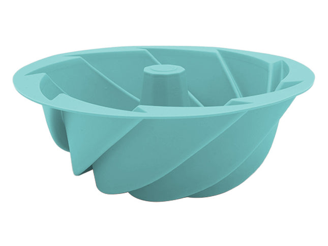 Green Non-Stick Silicone Cyclone Cake Pan Set (10 Molds) - Perfect for Desserts