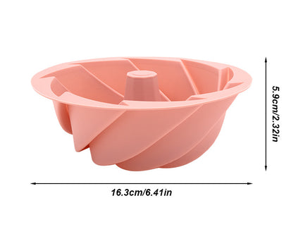 Green Non-Stick Silicone Cyclone Cake Pan Set (10 Molds) - Perfect for Desserts