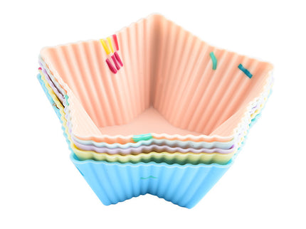 Style 2 Silicone Mini Cake Molds (30 Pack) -  For Cupcakes, Desserts (7.8x7.5x2.8cm)