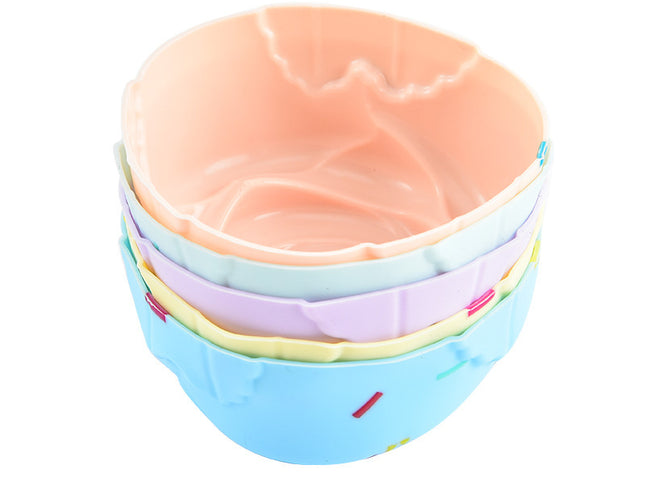 Style 5 Silicone Mini Cake Molds (30 Pack) -  For Cupcakes, Desserts (7x6.8x3cm)