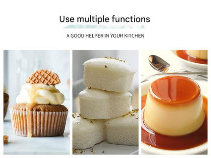 Style 5 Silicone Mini Cake Molds (30 Pack) -  For Cupcakes, Desserts (7x6.8x3cm)
