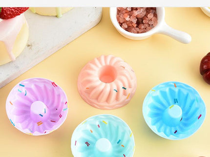 Style 8 Silicone Mini Cake Molds (30 Pack) -  For Cupcakes, Desserts (7x7x2.5cm)
