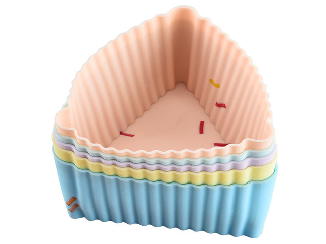 Style 10 Silicone Mini Cake Molds (30 Pack) -  For Cupcakes, Desserts (6.7x6x3cm)