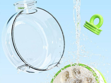 Green Portable Press-Release Ice Cube Maker Bottle - Makes 12 Cubes, Doubles as Bottle