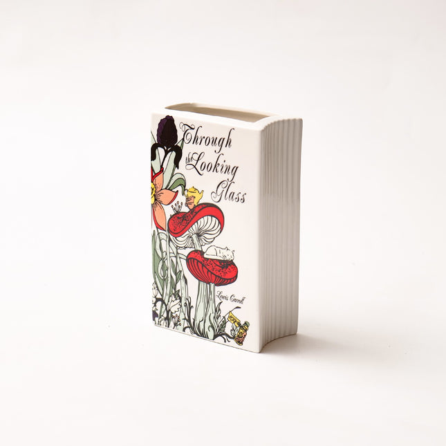 Literary Book Vase - Creative Ceramic Planter & Desk Organizer(Type A - 21x13x7cm)