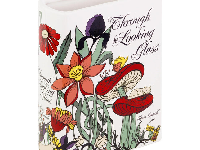 Literary Book Vase - Creative Ceramic Planter & Desk Organizer(Type A - 21x13x7cm)