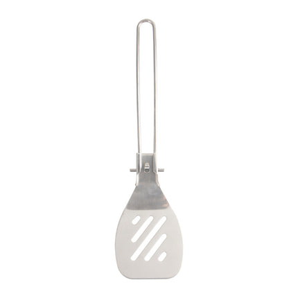 Silver 304 Stainless Steel Folding Camping Spatula - 2 Pack Compact & Portable Outdoor Cooking Utensils