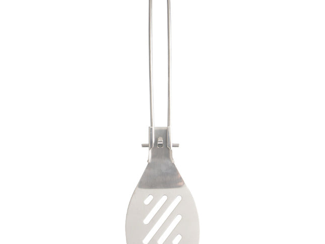 Silver 304 Stainless Steel Folding Camping Spatula  - 2 Pack Compact & Portable Outdoor Cooking Utensils