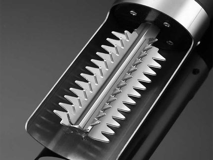 White Cordless Electric Fish Scaler - Rechargeable 3000mAh Power, Stainless Steel Blade, Mess-Free Fish Cleaning Tool