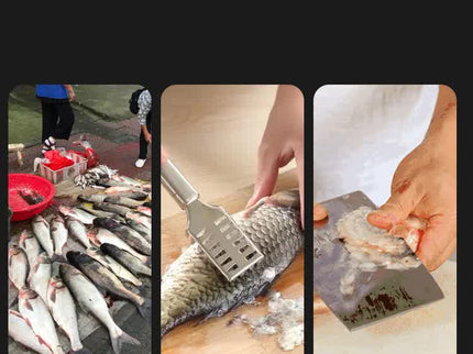 White Cordless Electric Fish Scaler - Rechargeable 3000mAh Power, Stainless Steel Blade, Mess-Free Fish Cleaning Tool