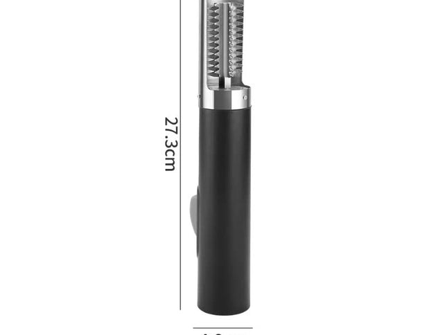 Black Cordless Electric Fish Scaler - Rechargeable 3000mAh Power, Stainless Steel Blade, Mess-Free Fish Cleaning Tool