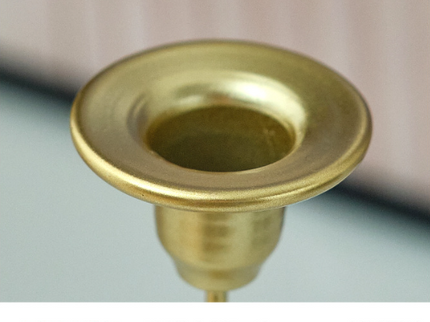 Black Elegant Star Metal Candlestick Holder - Decorative Taper Candle Stand for Home, Tabletop & Special Occasions