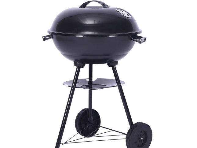 Outdoor Folding Apple-Shaped Stainless Steel Charcoal Barbecue Grill - 41cm Grill Net
