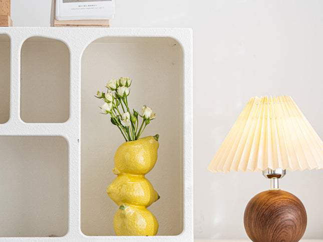 Lemon Nordic-Style Minimalist Fruit and Flower Vase - Modern Home Decor