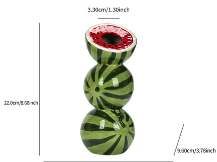 Watermelon Nordic-Style Minimalist Fruit and Flower Vase - Modern Home Decor