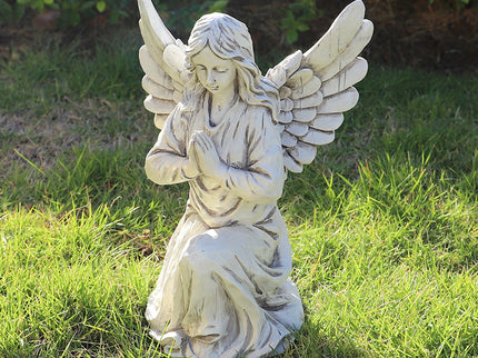 Nordic Style Resin Angel Garden Ornament - Serene Religious Decor