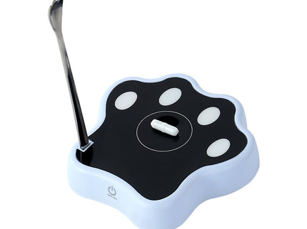 Blue Cute Paw Print Self-Stirring Coaster - Electric Coffee & Milk Mixer