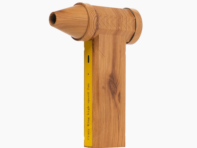 Portable Jet Fan - 200W Powerful Handheld Air Duster & Blower (Wood Grain)