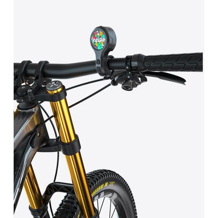Black Style D Ultra-Loud Electric Bike Horn - 130dB USB Rechargeable, IPX6 Waterproof, Easy Mount Bicycle Safety Bell