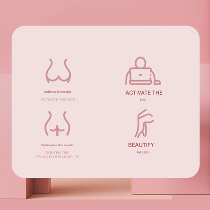 Pink Multi-functional Pelvic Floor Muscle Trainer - Postpartum Recovery and Leg Shaping Device