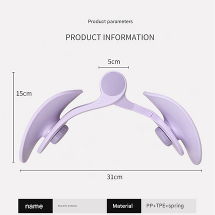 Pink Multi-functional Pelvic Floor Muscle Trainer - Postpartum Recovery and Leg Shaping Device