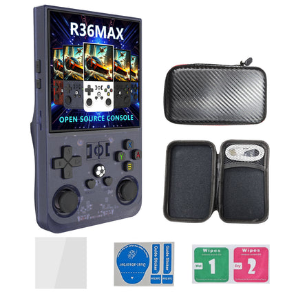 R36MAX Handheld Retro Game Console - 4.0 IPS Screen Open Source Linux 4000mAh Battery 30+ Emulators(grey)"