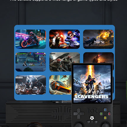 R36MAX Handheld Retro Game Console - 4.0 IPS Screen Open Source Linux 4000mAh Battery 30+ Emulators(red)"