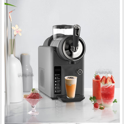 Dark Grey Compact Home Cold Drink & Ice Cream Maker – Multi-Functional Slush, Milkshake, Coffee, Cocktail & Ice Cream Machine with Auto-Clean Function (AU Plug)