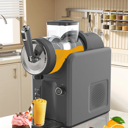 Dark Grey Compact Home Cold Drink & Ice Cream Maker – Multi-Functional Slush, Milkshake, Coffee, Cocktail & Ice Cream Machine with Auto-Clean Function (AU Plug)