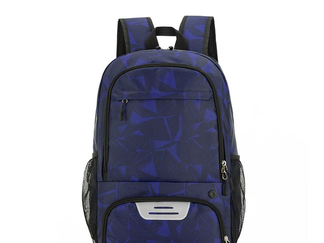 Dark blue Sports Backpack with Separate Shoe & Ball Compartments - Waterproof Gym Bag for Basketball, Soccer, Travel & Daily Use