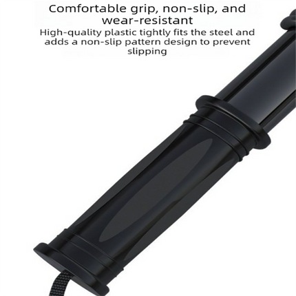 Black Power Twister Bar Upper Body Workout Equipment Chest Expander Arm Strengthener Spring Exerciser for Men Home Gym(30kg)