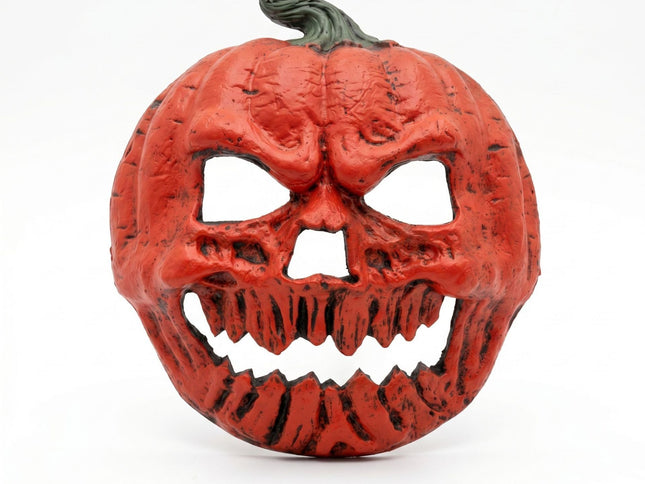 2-pack Scary Pumpkin Mask - PU Foam Pumpkin Head Costume Prop, DIY Halloween Party Decoration for Carnival, Fancy Dress, Birthdays and Festive Displays