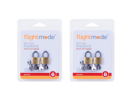 Flightmode Brass Padlock 2 Pack