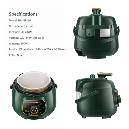 Hoper Layer Mini Electric Pressure Cooker ‚Äì HL-MP160 3-Cup Small Rice Cooker