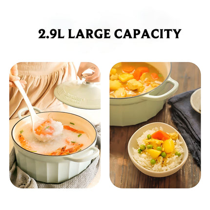 BUYDEEM CP521 Enameled Cast-Iron Dutch Oven