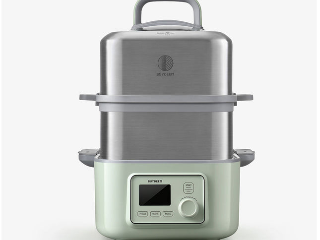 BUYDEEM Double Tier 10L Electric One Touch Digital Multifunctional Food Steamer