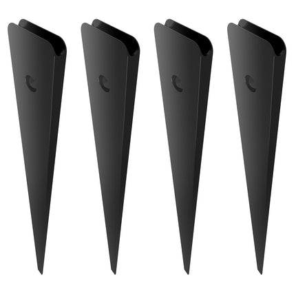 Staircase Metal Balusters, 38'' x 1'' Flat Aluminum Alloy Decorative Banister Spindles, 72 Pack Deck Baluster with Screws, Classic Hollow Deck Railing Satin Black Powder Coated for Porch