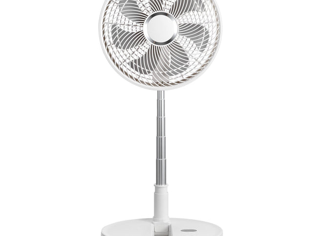 VEVOR 12 Inch Foldable Oscillating Standing Fan with Remote Control, 4 Speed Adjustable Portable Desk Quiet Fan, 7200mah Rechargeable USB Small Fan, Folded Rotating Floor Fan for Bedroom Office Travel