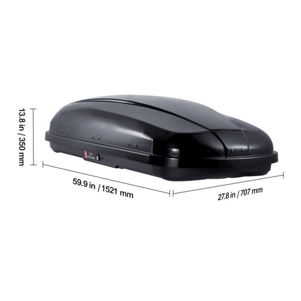 Rooftop Cargo Carrier 220 L Luggage Storage Box ABS for SUVs Cars