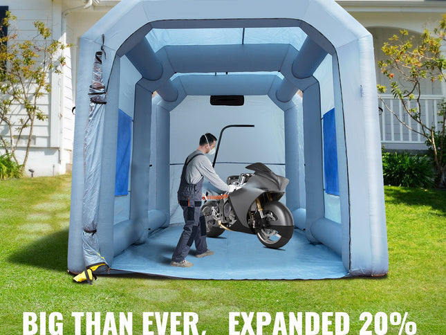 VEVOR Inflatable Spray Booth Car Paint Tent 13x10x9ft Filter System Blower 950W