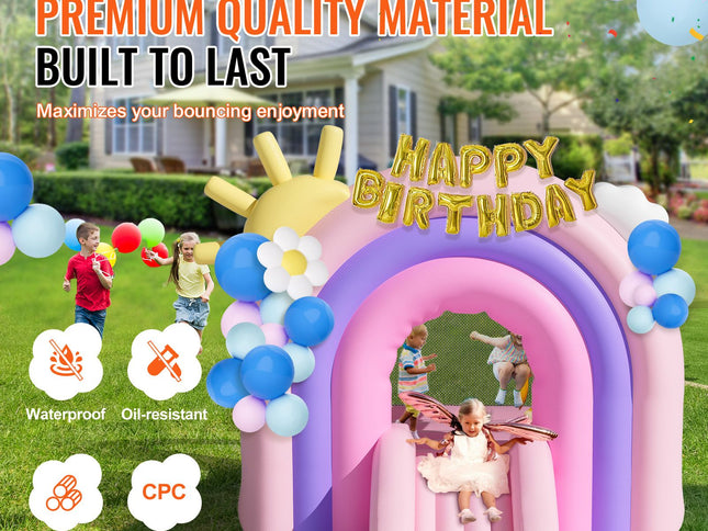 Inflatable Bouncy Castle with Blower & Slide – 2.8x2.3x2.3m